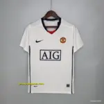 Retro Manchester United League Edition away White Soccer Jersey