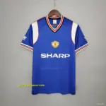 Retro Manchester United away blue Soccer Jersey