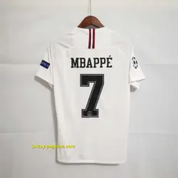 Retro PSG Away White Jersey With Champions Patch