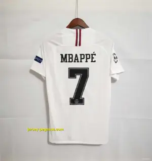 Retro PSG Away White Jersey With Champions Patch