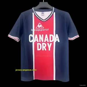 Retro PSG Home Cotton Jersey With Velvet Sponsor