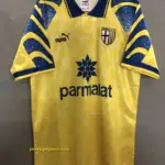 Retro Parma Away Yellow Soccer Jersey