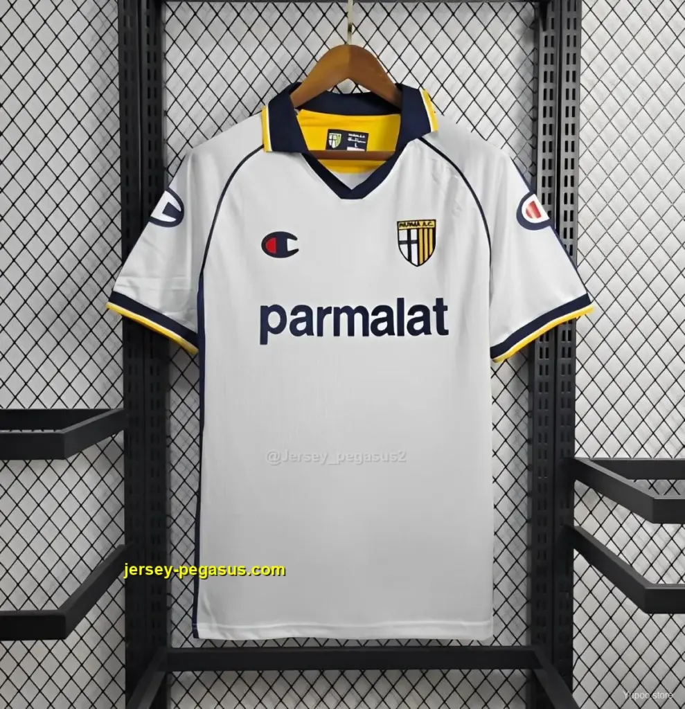 Retro Parma Calcio Away White Jersey