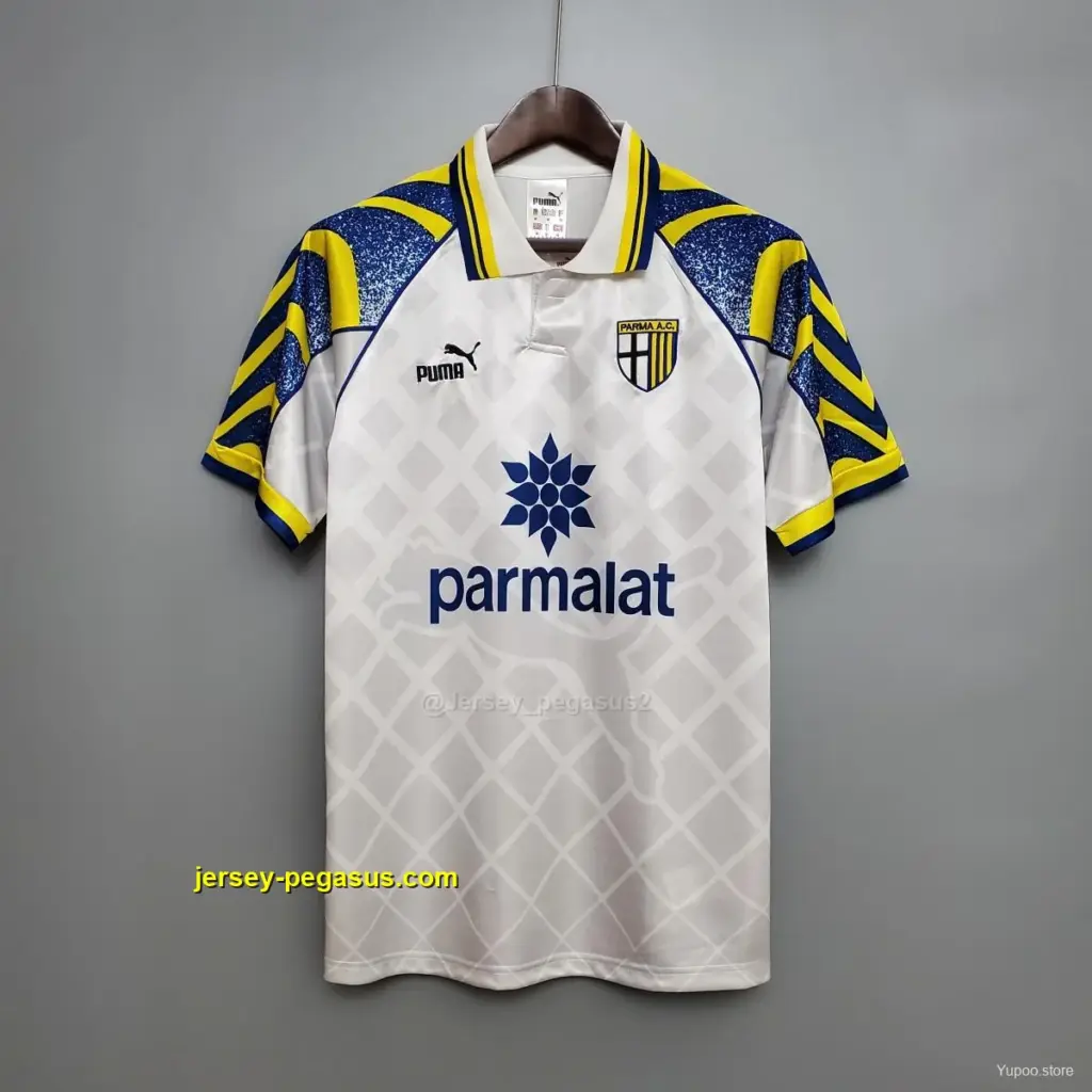 Retro Parma White Soccer Jersey