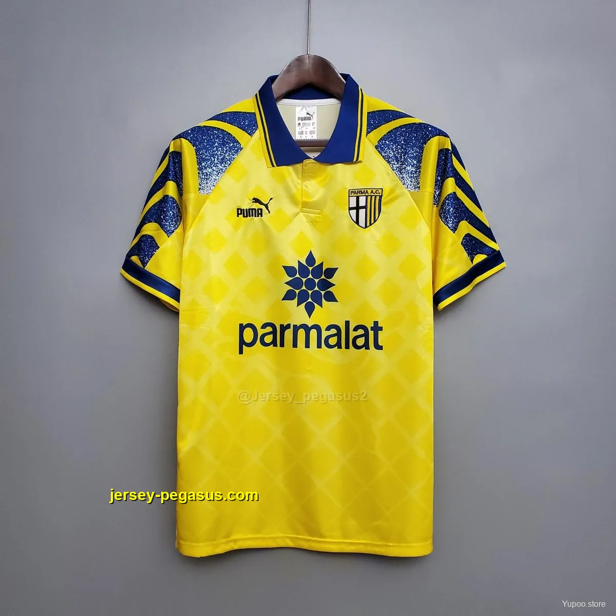 Retro Parma Yellow Soccer Jersey Retro Parma Yellow Soccer Jersey