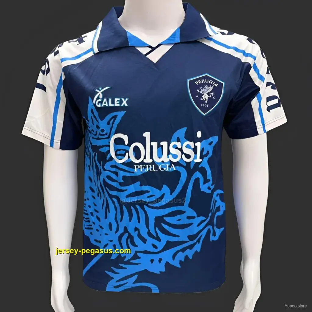 Retro Perugia Away Blue Jersey