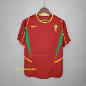 Retro Portugal 2002 home Soccer Jersey