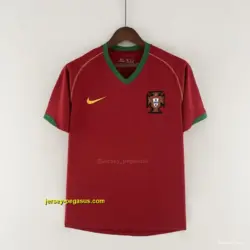 Retro Portugal 2006 Home Soccer Jersey