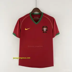 Retro Portugal 2006 Home Soccer Jersey