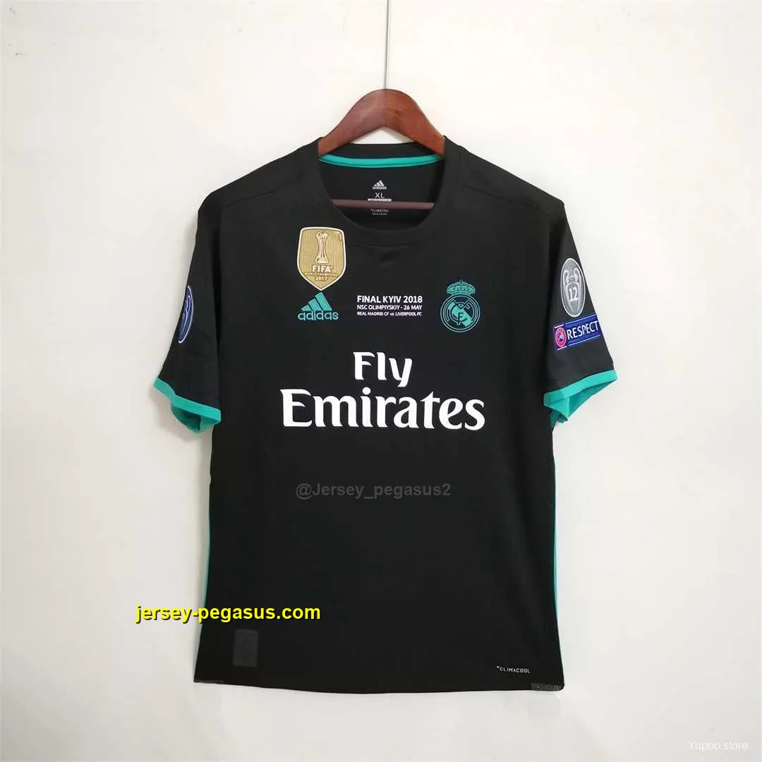 Retro Real Madrid Away Soccer Jersey With Full Patch Retro Real Madrid Away Soccer Jersey With Full Patch