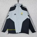 Retro Real Madrid BlackGrey Windbreaker