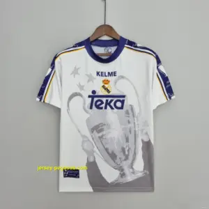 Retro Real Madrid Champions League 7 Champions Commemorative Edition Soccer Jers