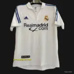 Retro Real Madrid Home Jersey League Version With Sponsor