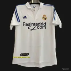 Retro Real Madrid Home Jersey League Version With Sponsor