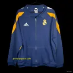 Retro Real Madrid NavyYellow Full Zipper Jacket
