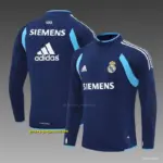 Retro Real Madrid Royal Blue Half Zipper Jacket