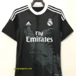 Retro Real Madrid Third Dragon Black Soccer Jersey