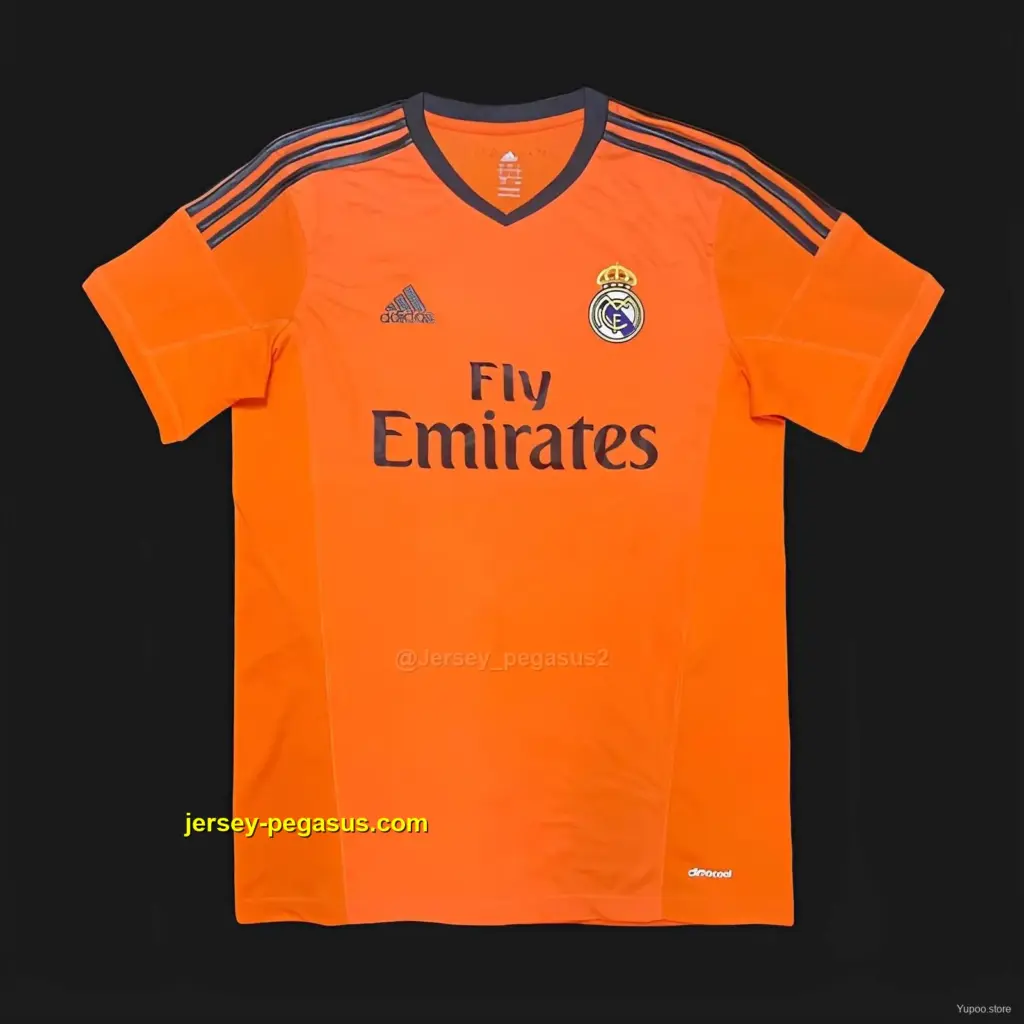 Retro Real Madrid Third Orange Jersey Worn By Ronaldo