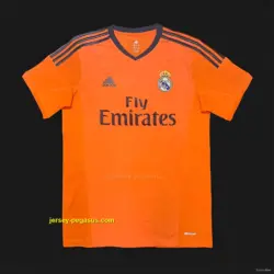 Retro Real Madrid Third Orange Jersey Worn By Ronaldo