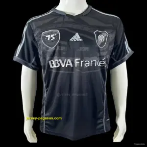 Retro River Plate 75Th Anniversary Black Jersey