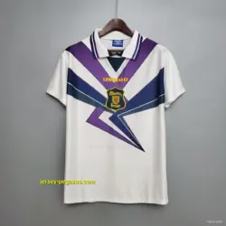 Retro Scotland White Soccer Jersey