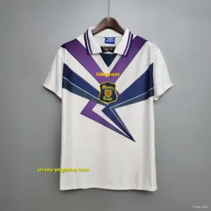 Retro Scotland White Soccer Jersey