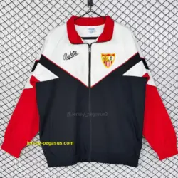 Retro Sevilla WhiteBlackRed Windbreaker