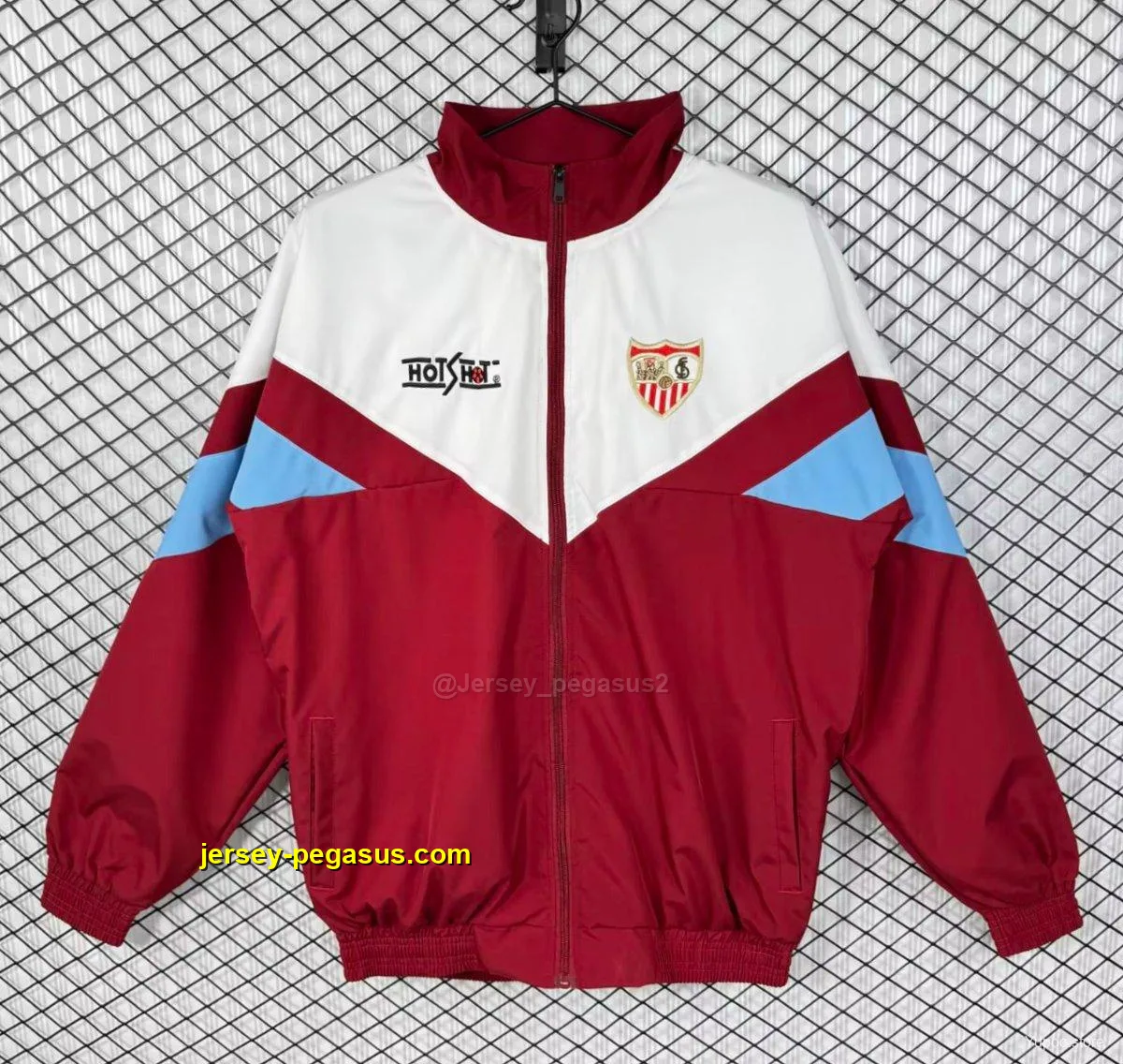 Retro Sevilla WhiteWine Full Zipper Windbreaker Retro Sevilla WhiteWine Full Zipper Windbreaker