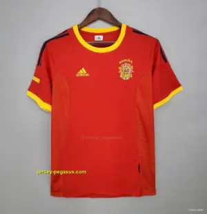 Retro Spain 2002 home Soccer Jersey