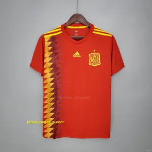 Retro Spain 2018 home Soccer Jersey