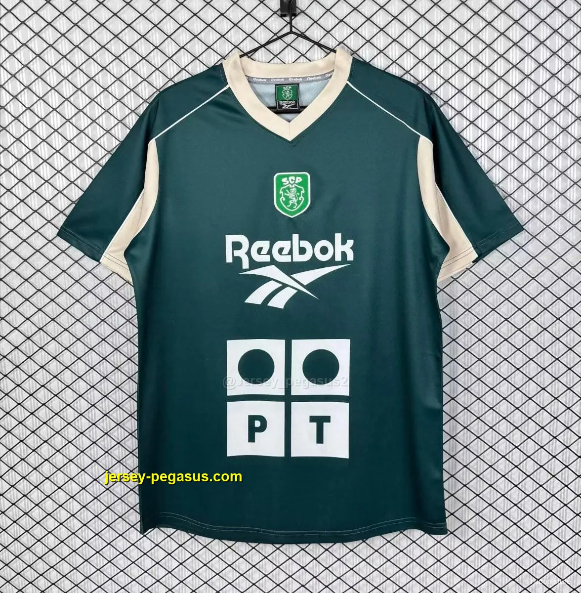 Retro Sporting Lisbon Deep Green Training Jersey Retro Sporting Lisbon Deep Green Training Jersey