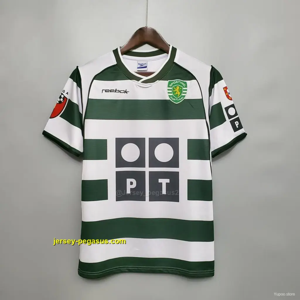 Retro Sporting Lisbon home Soccer Jersey