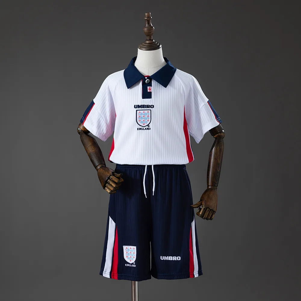 England 1998 Home Retro Kids Kit Jersey England 1998 Home Retro Kids Kit Jersey