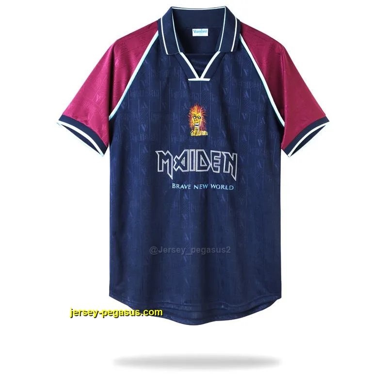 Retro West Ham United x Iron Maiden Home Jersey Retro West Ham United x Iron Maiden Home Jersey