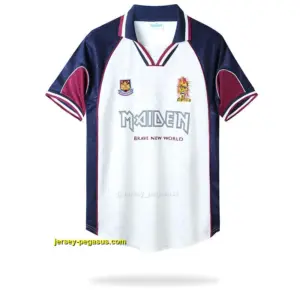 Retro West Ham X Iron Maiden Away White Jersey