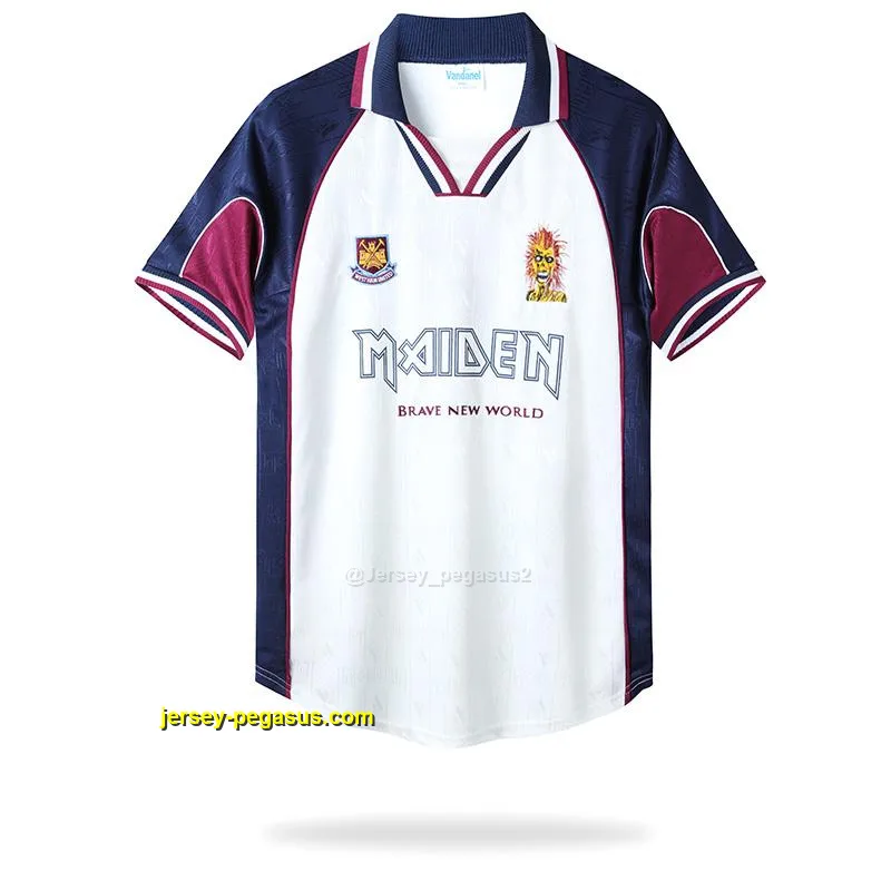 Retro West Ham X Iron Maiden Away White Jersey Retro West Ham X Iron Maiden Away White Jersey