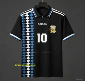 Retro1994 Argentina Away Black Jersey