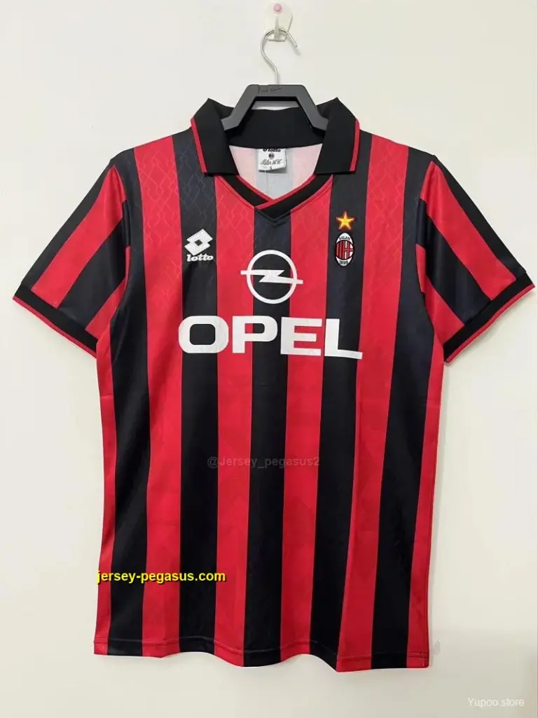 RetroAC Milan Home Soccer Jersey