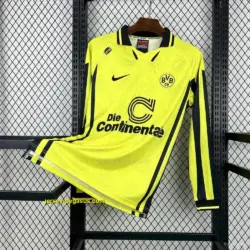 19 Retro Borussia Dortmund Home Long Sleeves Jersey
