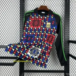 1990 Retro Argentina Goalkeeper Long Sleeve Jersey