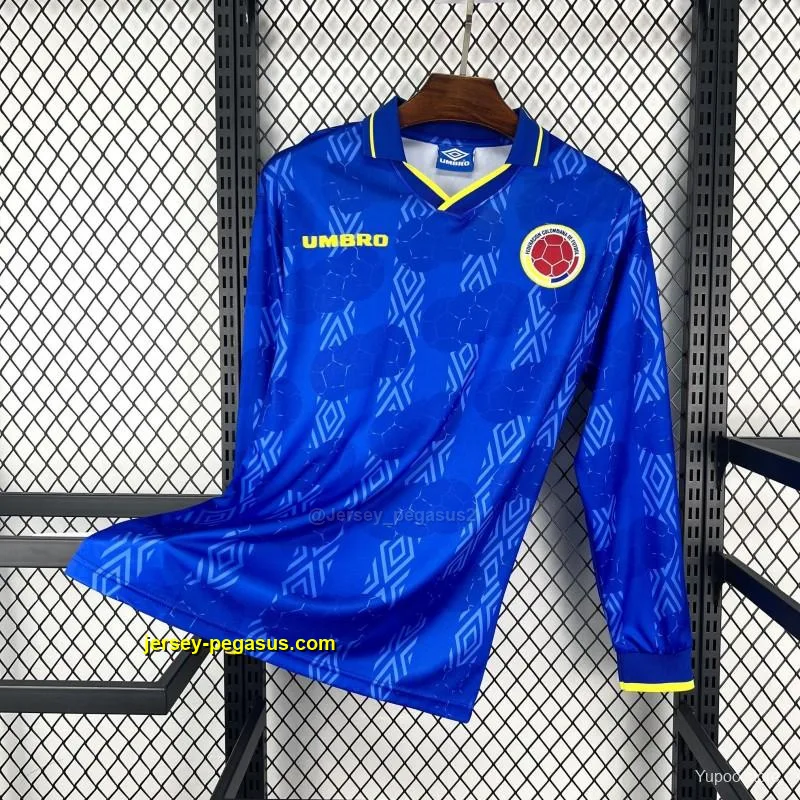 1994 Retro Colombia Away Long Sleeves Jersey 1994 Retro Colombia Away Long Sleeves Jersey