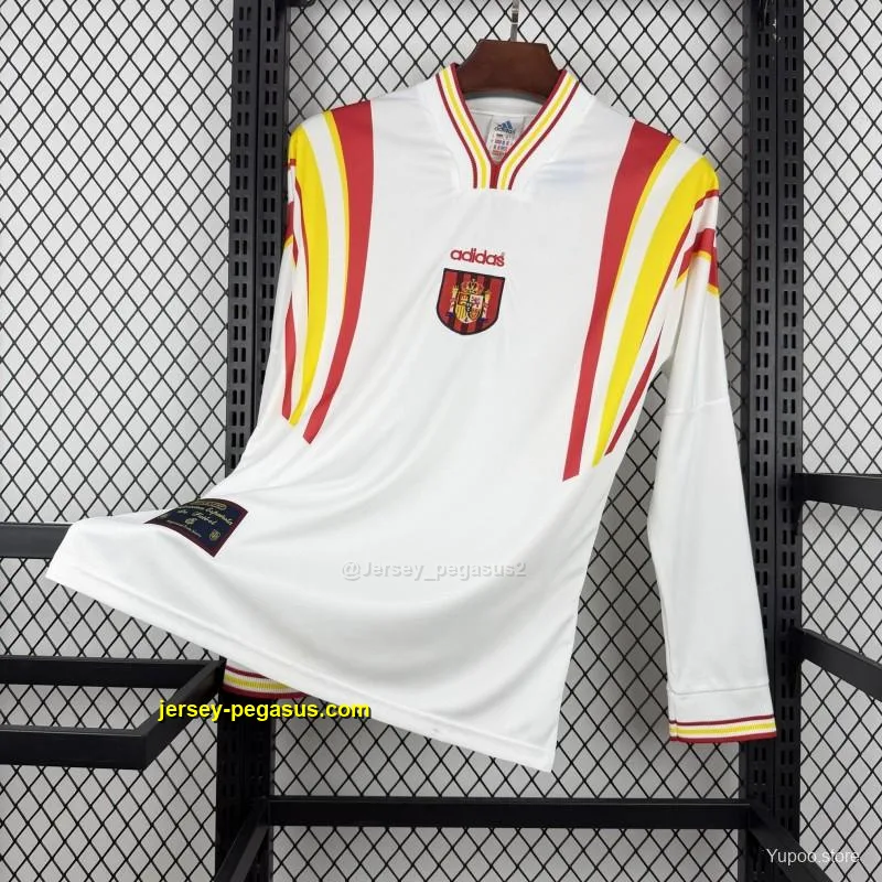 1996 Retro Spain Away Long Sleeve Jersey 1996 Retro Spain Away Long Sleeve Jersey