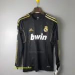2012 Real Madrid black long sleeves Soccer Jersey