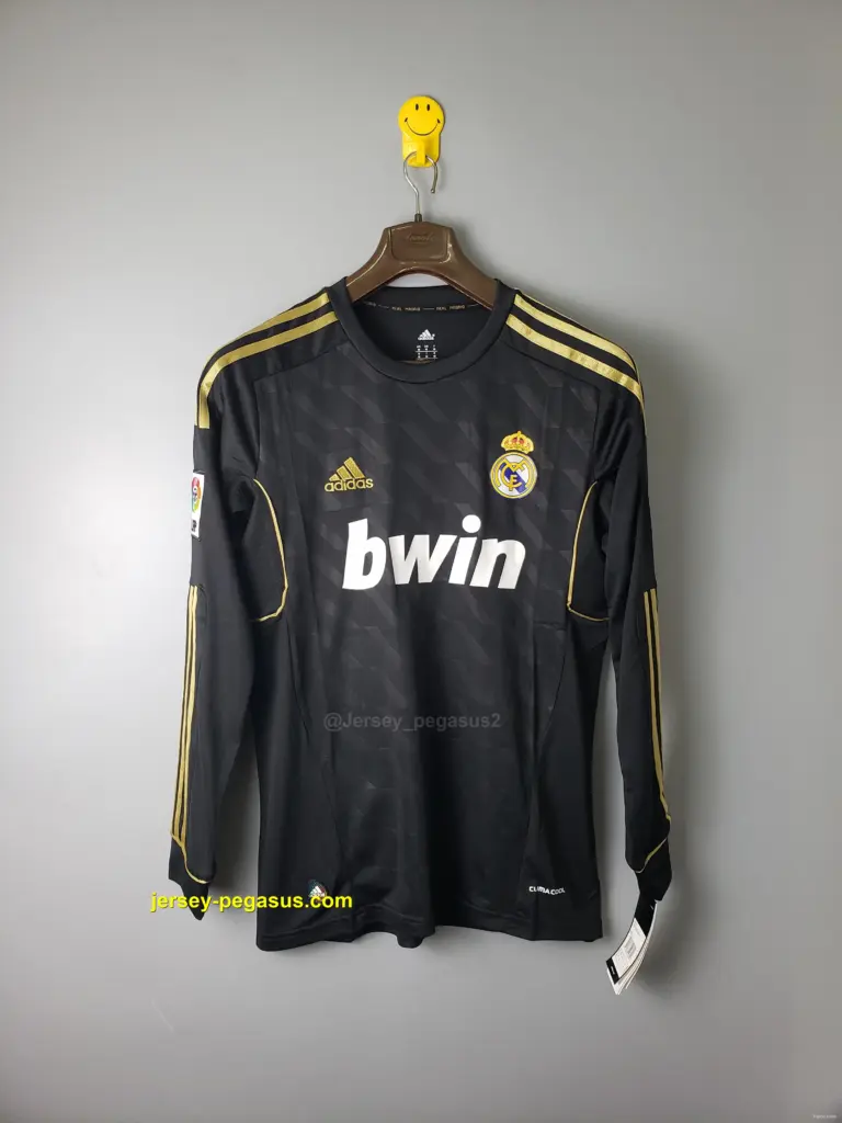 2012 Real Madrid black long sleeves Soccer Jersey