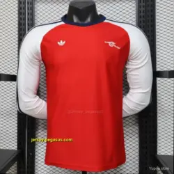 Player Version 2026 Arsenal x Adidas Originals Retro Red with White Long Sleeve