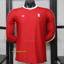 Player Version 2026 Manchester United Red Long Sleeve Adidas Originals Retro Spe