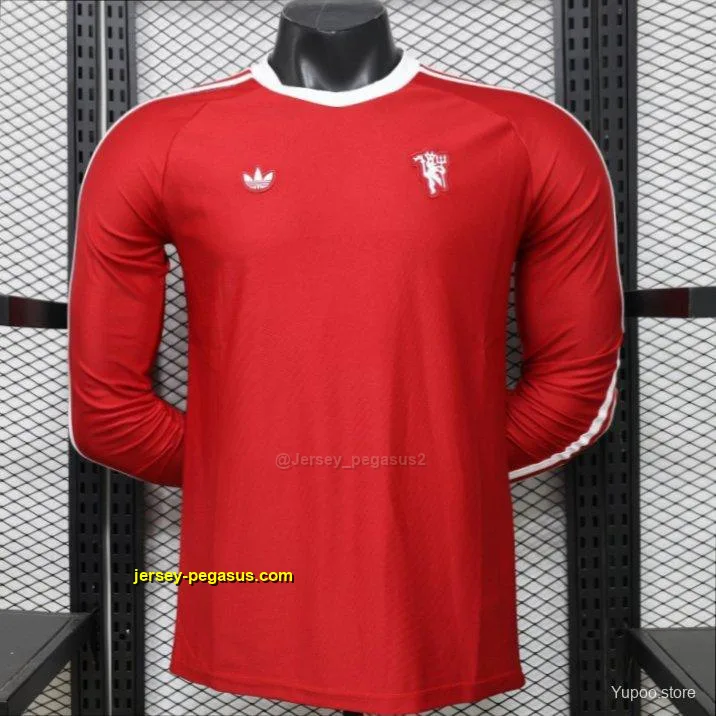 Player Version 2026 Manchester United Red Long Sleeve Adidas Originals Retro Spe Player Version 2026 Manchester United Red Long Sleeve Adidas Originals Retro Spe