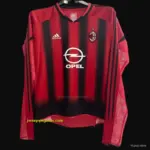 Retro 04 05 AC Milan Home Long Sleeve Jersey