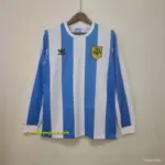 Retro 1978 Argentina Home Long Sleeve Jersey