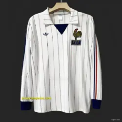 Retro 1982 France Away Long Sleeve Jersey